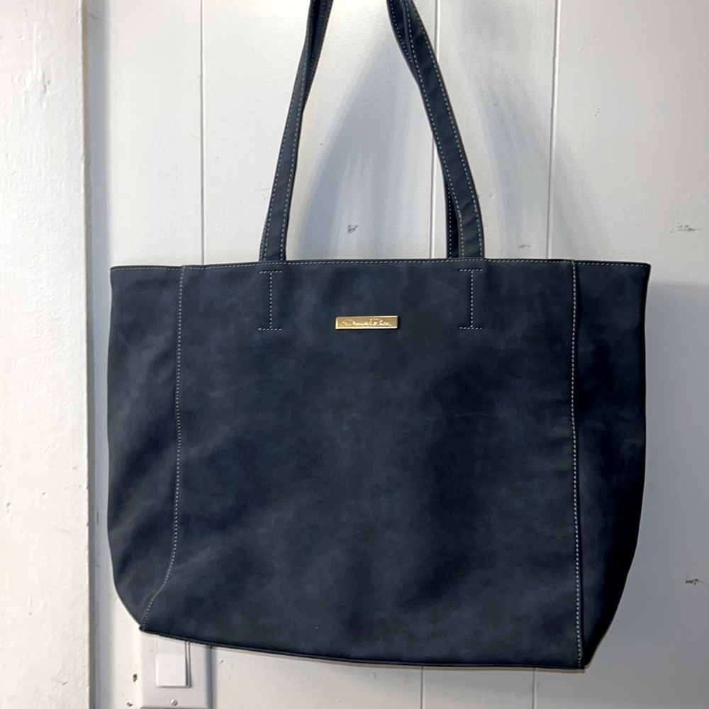 Oscar De Le Renta Navy Blue tote bag